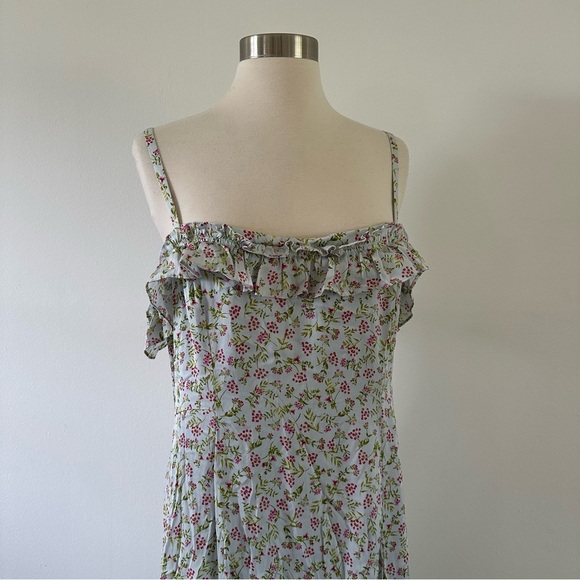 New NWOT J. Crew Silk Floral Ruffle Dress Sz 14 - Picture 9 of 14